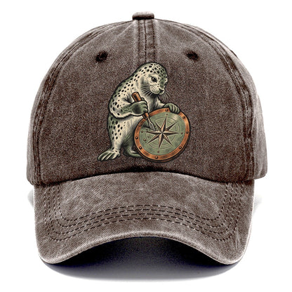 Seal Chart Engraver Sundown Familiars Classic Cap – Brown