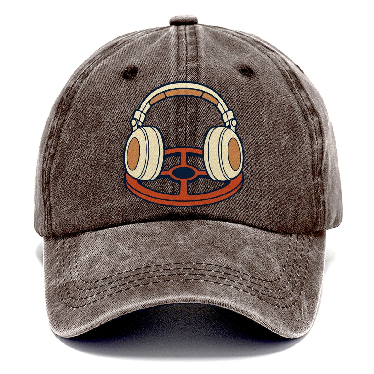 Headphones On The Coil Treasure Hunting Classic Cap – Brown