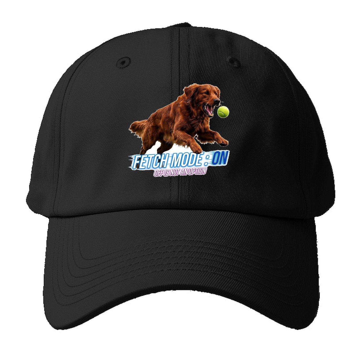 Fetch Mode Baseball Cap – Black