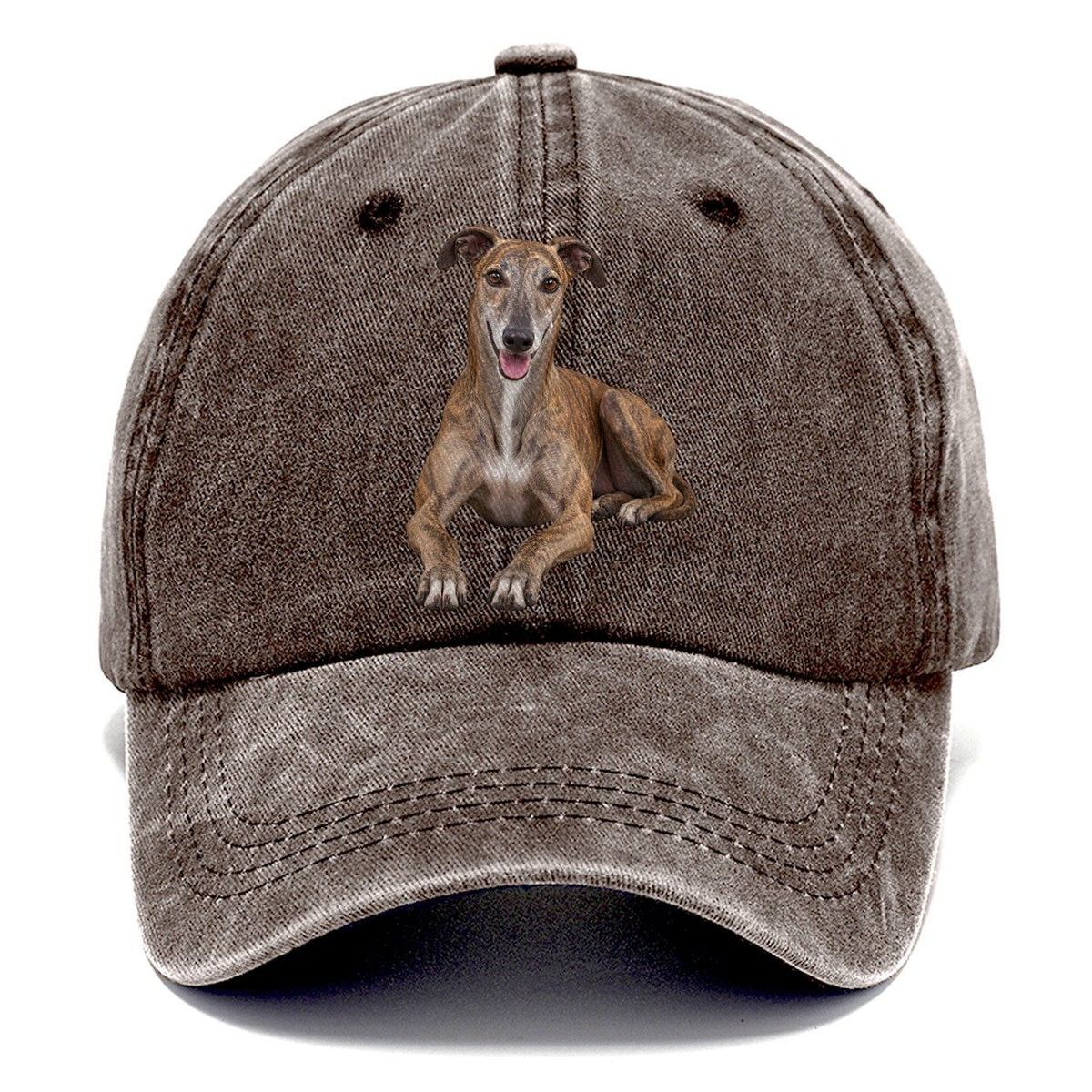 Greyhound Lying Down Top Breeds Classic Cap – Brown