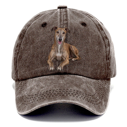 Greyhound Lying Down Top Breeds Classic Cap – Brown