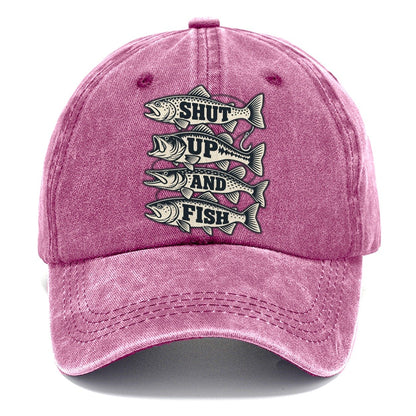 Shut Up And Fish Fishing Elegant Classic Cap – Dusty Rose