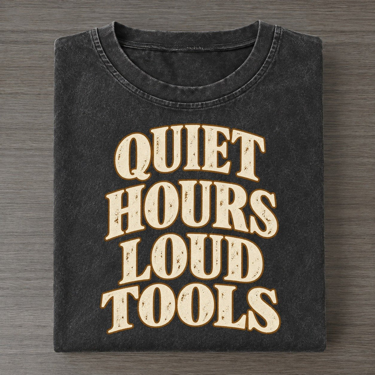 Quiet Hours Loud Tools Character Club Vintage T-shirt – Black