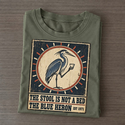 Blue Heron Bar Izakaya Rules Classic T-shirt – Army Green