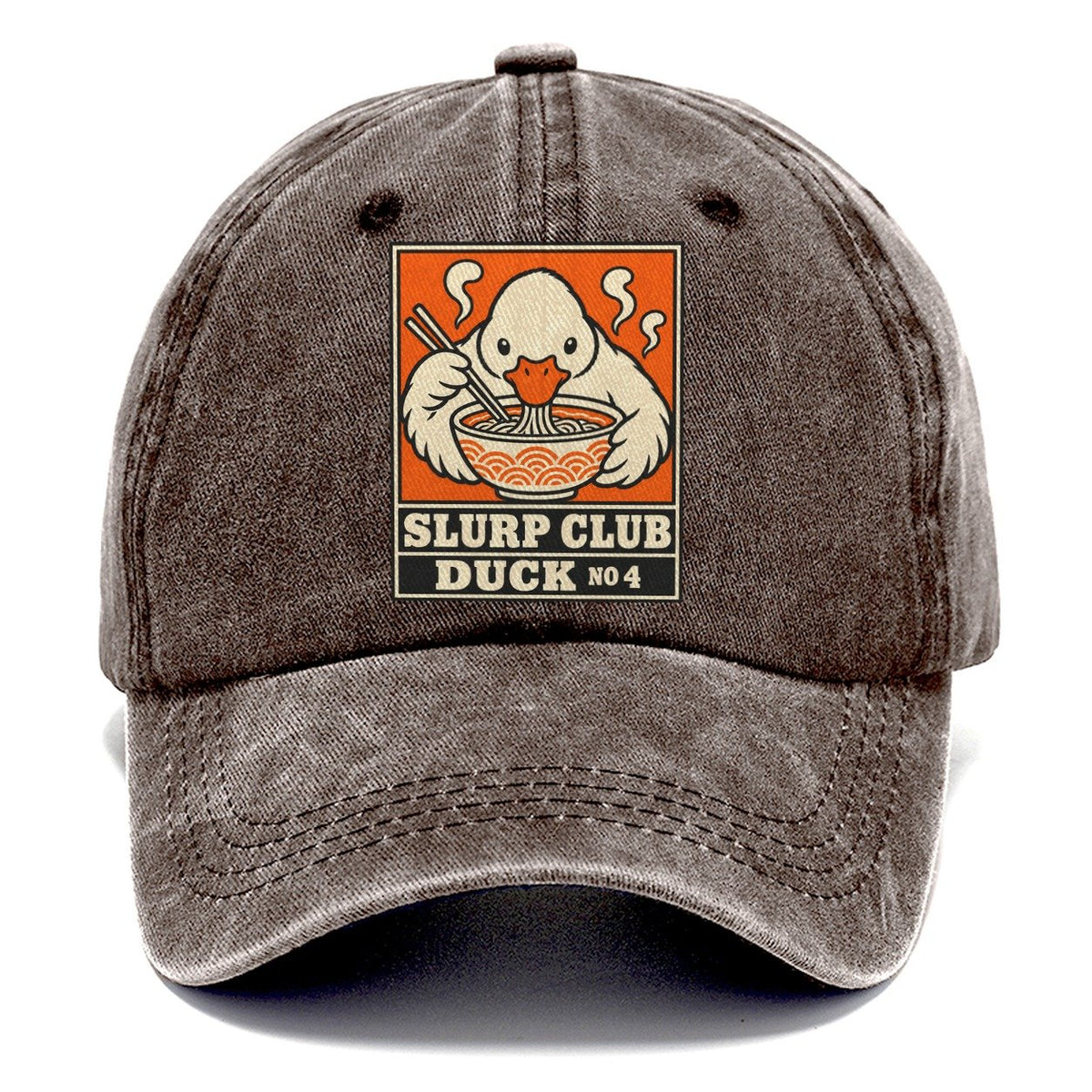 Duck Shio Slurp Club Classic Cap – Brown