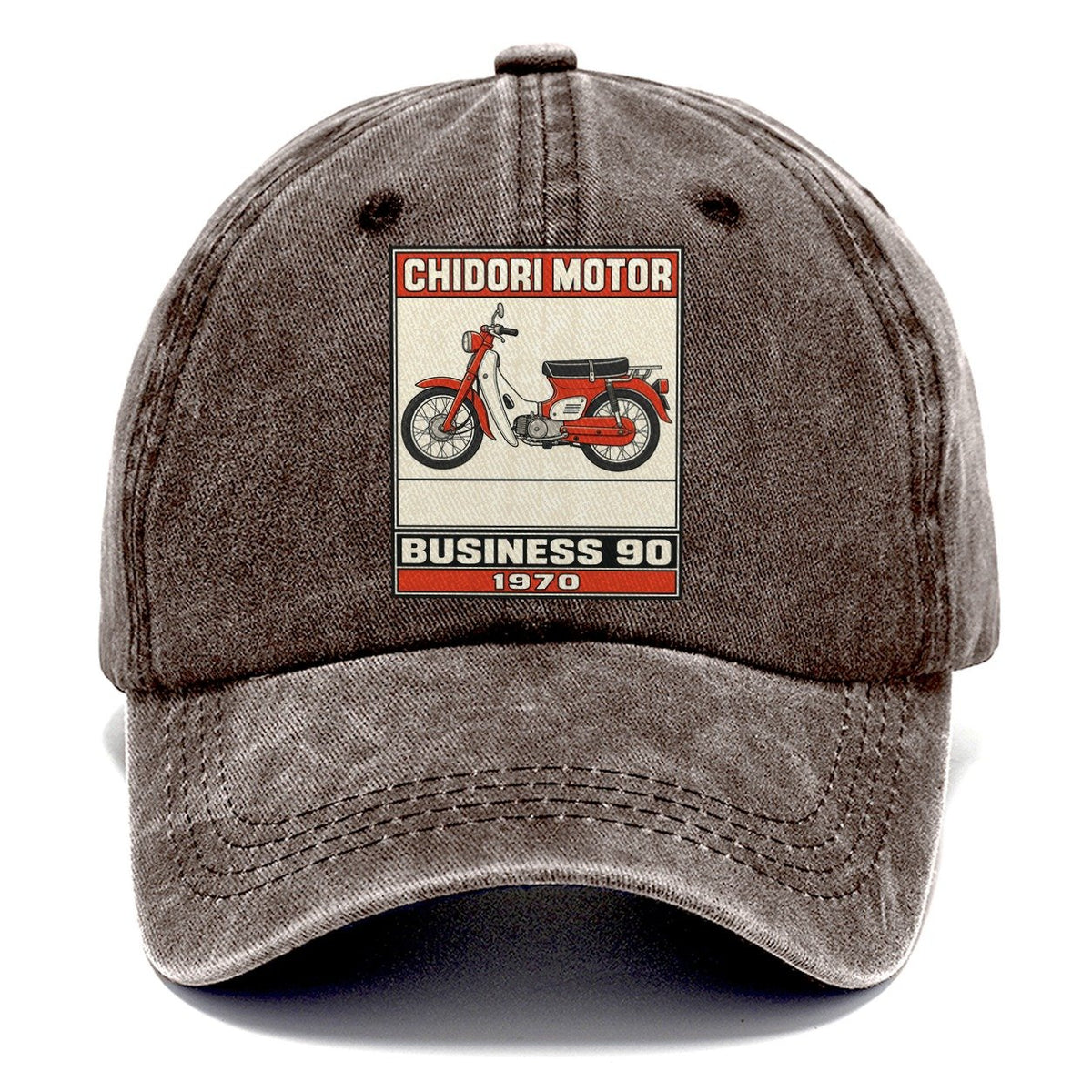 Chidori Business 90 Showa Speed Plates Classic Cap – Brown