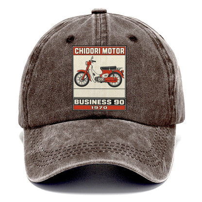 Chidori Business 90 Showa Speed Plates Classic Cap – Brown