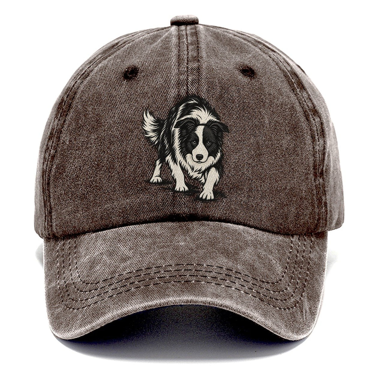Border Collie Crouch Classic Cap – Brown
