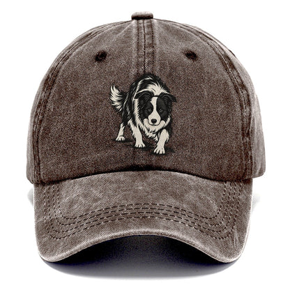 Border Collie Crouch Classic Cap – Brown