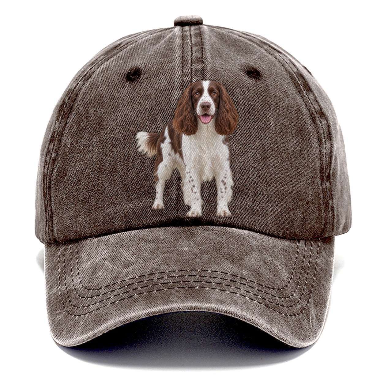 English Springer Spaniel Standing Top Breeds Classic Cap – Brown