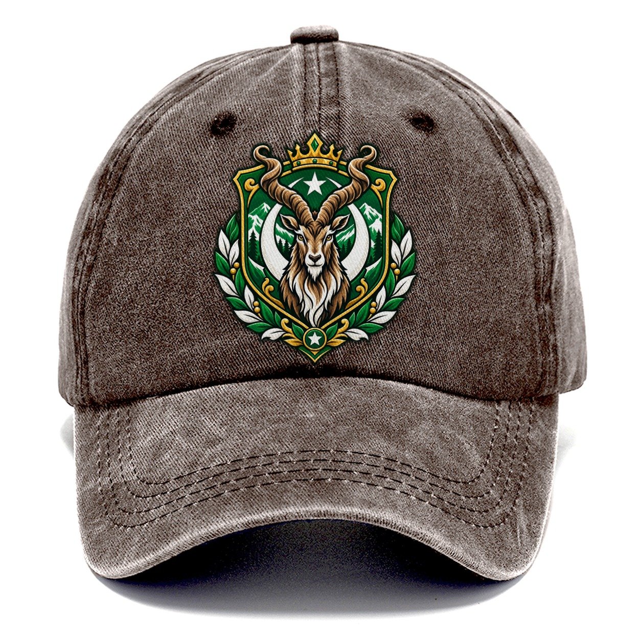 Pakistan Heraldic Crest Country Logos Classic Cap – Brown