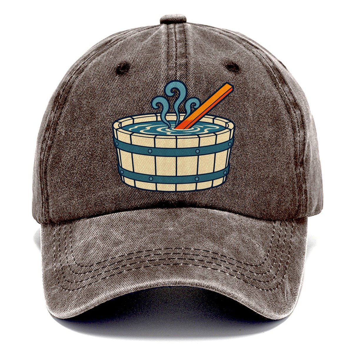 Quench Tub And Bar Blacksmithing Classic Cap – Brown