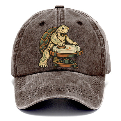 Turtle Lens Grinder Sundown Familiars Classic Cap – Brown