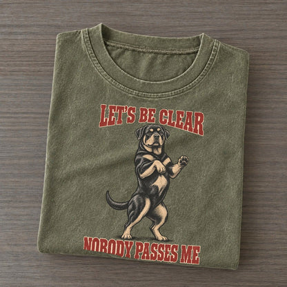 Rottweiler Dog Declarations Dog Declarations Tees Vintage Vintage T-shirt – Army Green