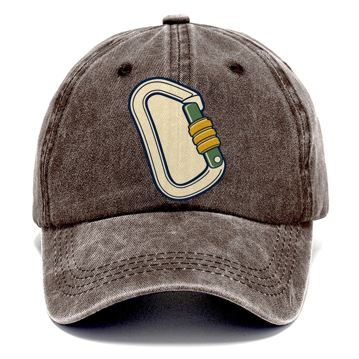 Locking Carabiner Study Rock Climbing Classic Cap – Brown