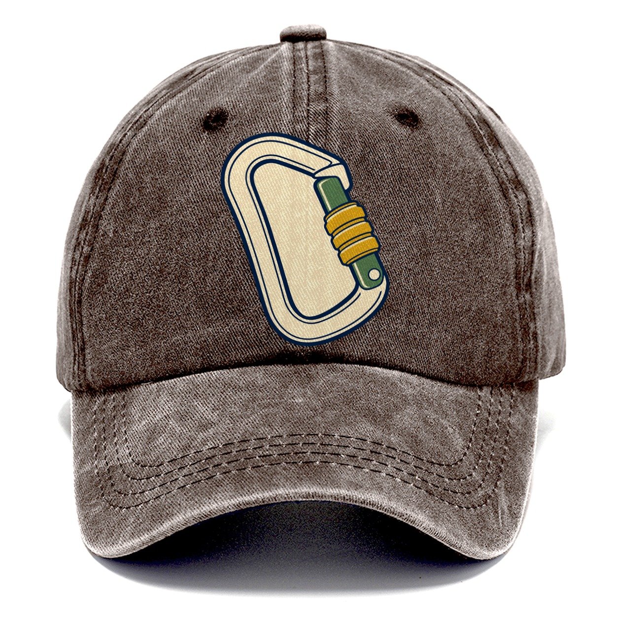 Locking Carabiner Study Rock Climbing Classic Cap – Brown