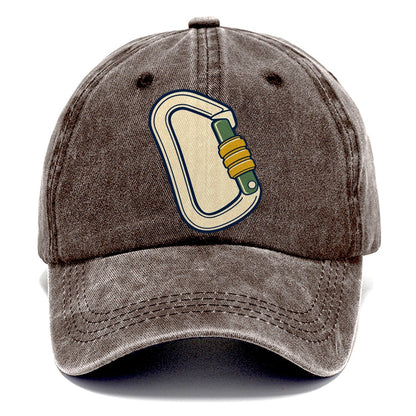 Locking Carabiner Study Rock Climbing Classic Cap – Brown