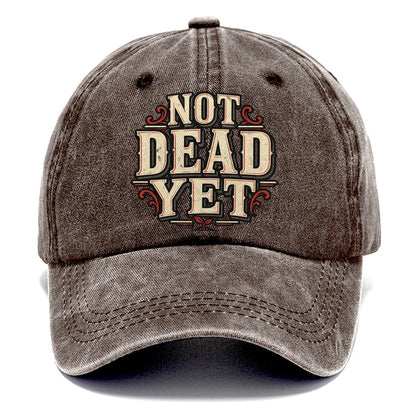 Not Dead Yet American Wit Classic Cap – Brown