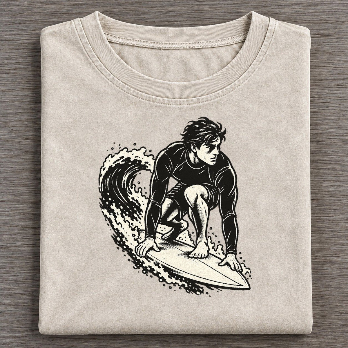 Surfer Low Takeoff Global Sports Ink Figures Vintage T-shirt – Off White