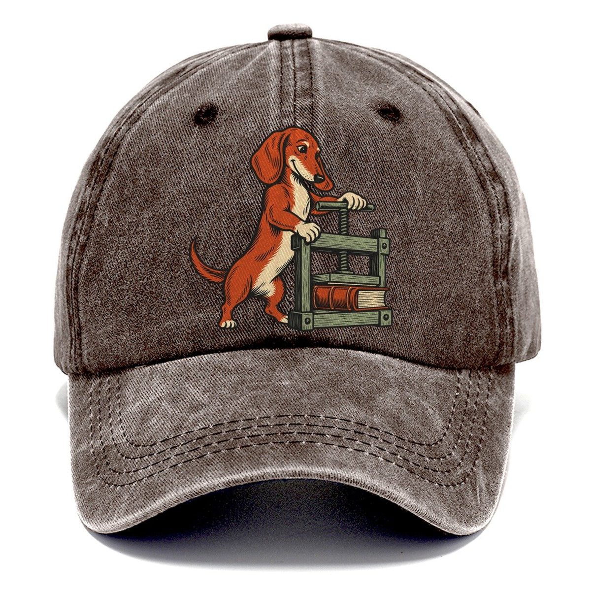 Dachshund Bookbinder Sundown Familiars Classic Cap – Brown