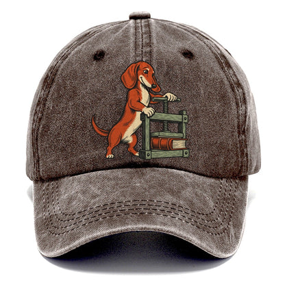 Dachshund Bookbinder Sundown Familiars Classic Cap – Brown