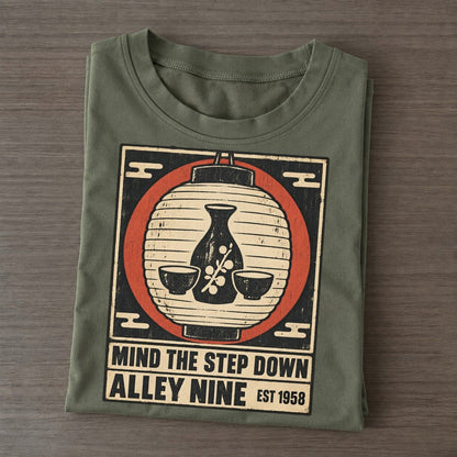 Alley Nine Izakaya Rules Classic T-shirt – Army Green