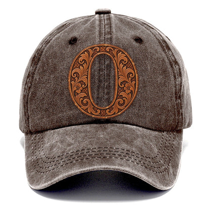 Tooled Leather O Monogram Classic Cap – Brown