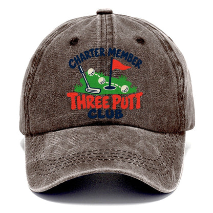 Three Putt Club Golf Life Classic Cap – Brown