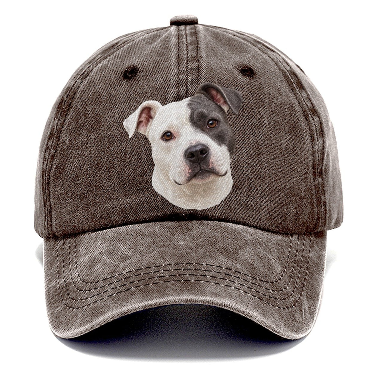 Staffy Curious Eye Patch Pastimes Companions Classic Cap – Brown