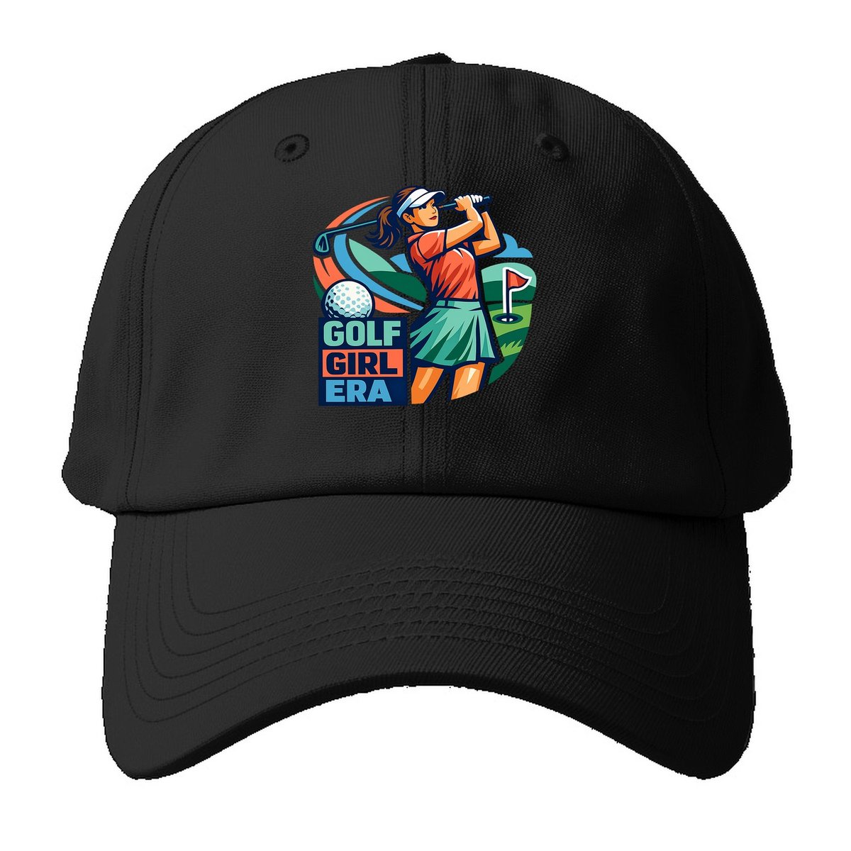 Golf Girl Era Baseball Cap – Black