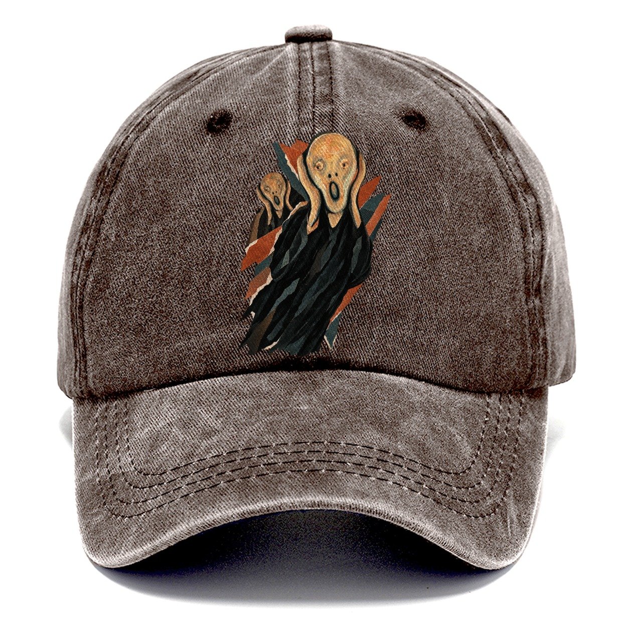 Kinetic Collage Scream Classic Cap – Brown