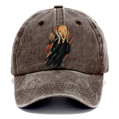 Kinetic Collage Scream Classic Cap – Brown