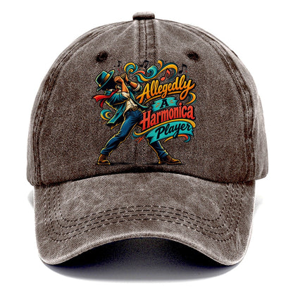 Allegedly A Harmonica Player Music Instruments Classic Cap – Brown
