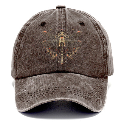 White Dragonfly Classic Cap – Brown