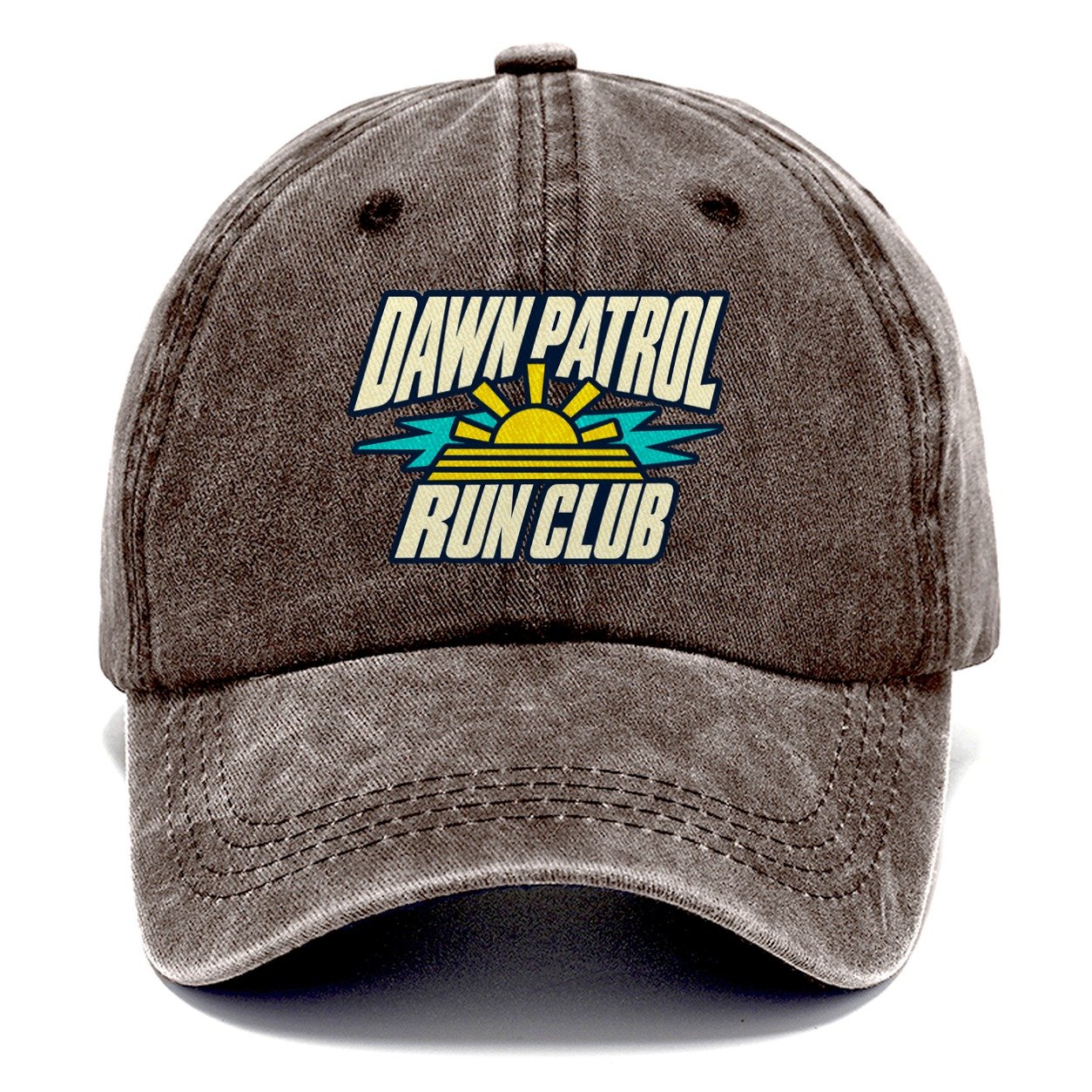 Dawn Patrol Run Club 90S Running Clubs Classic Cap – Brown