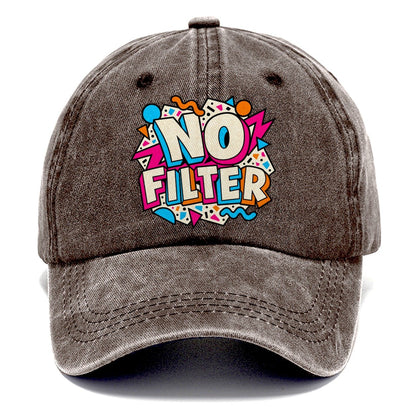 No Filter Crazy Styles Classic Cap – Brown