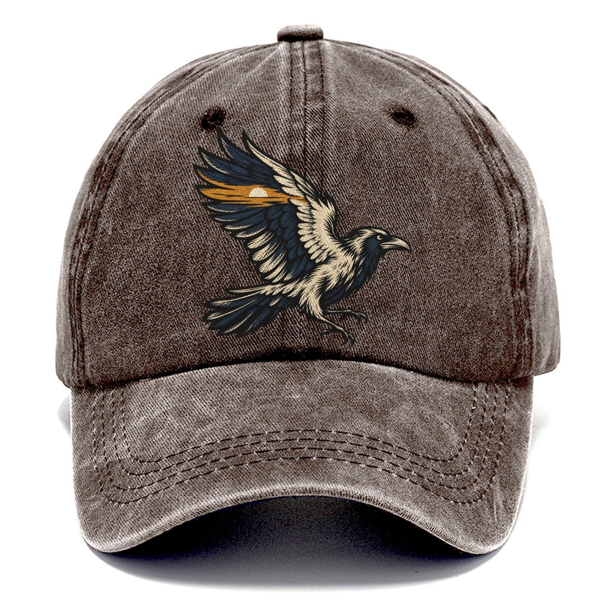 Raven Horizon Wing Sundown Familiars Classic Cap – Brown