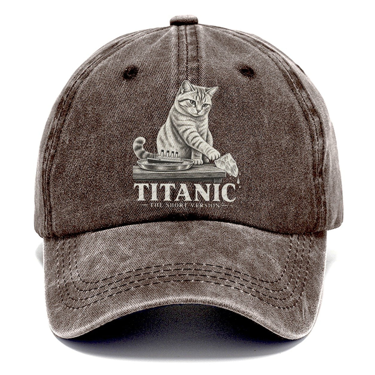 Titanic Short Version Cats Classic Cap – Brown