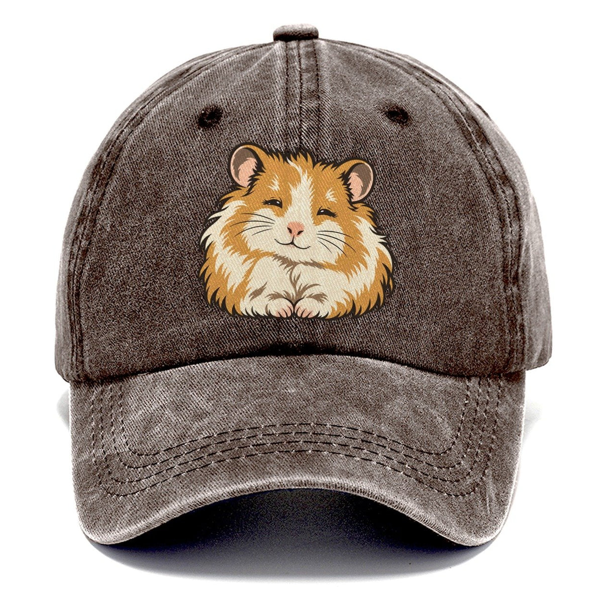 Syrian Hamster Sleepy Eyes Small Pet Logos Classic Cap – Brown