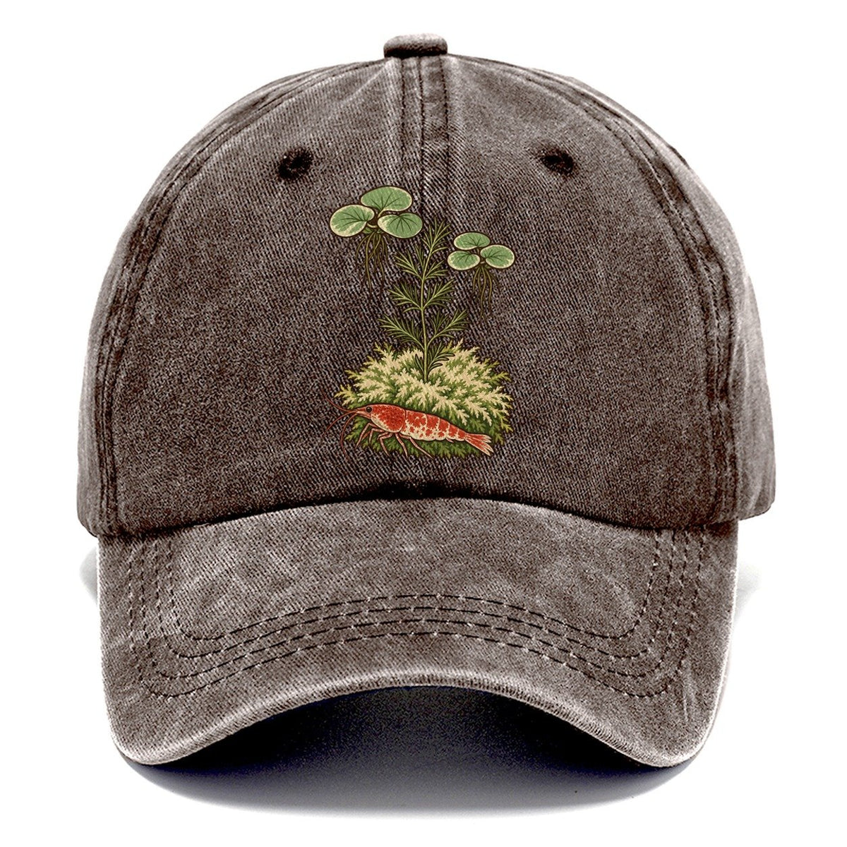 Tiny Tank Ecosystem Aquarium Keeping Classic Cap – Brown