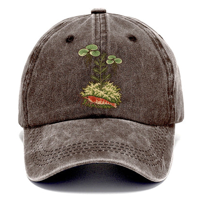 Tiny Tank Ecosystem Aquarium Keeping Classic Cap – Brown