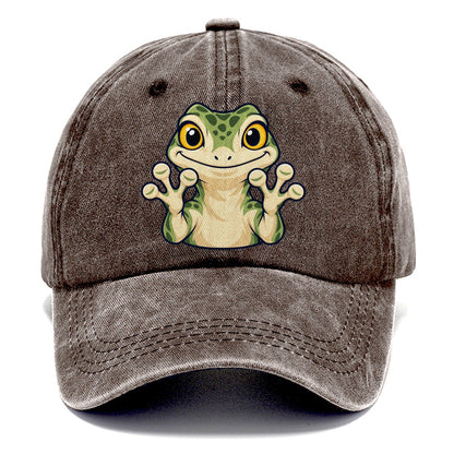 Sticky Toes Gecko Rock Climbing Classic Cap – Brown