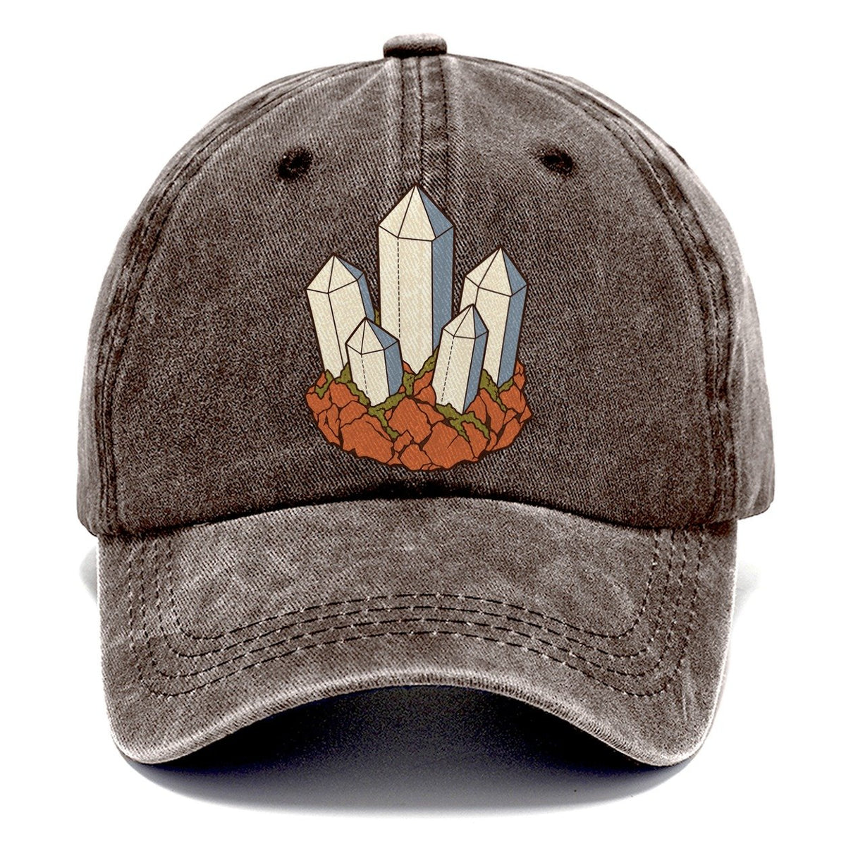Quartz Cluster Study Rocks And Minerals Classic Cap – Brown