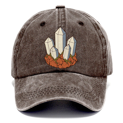 Quartz Cluster Study Rocks And Minerals Classic Cap – Brown