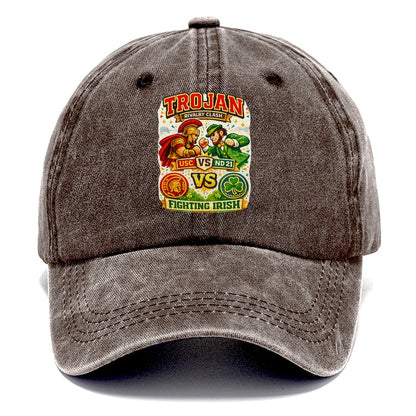 Trojan vs Fighting Irish Rivalry Classic Cap – Brown
