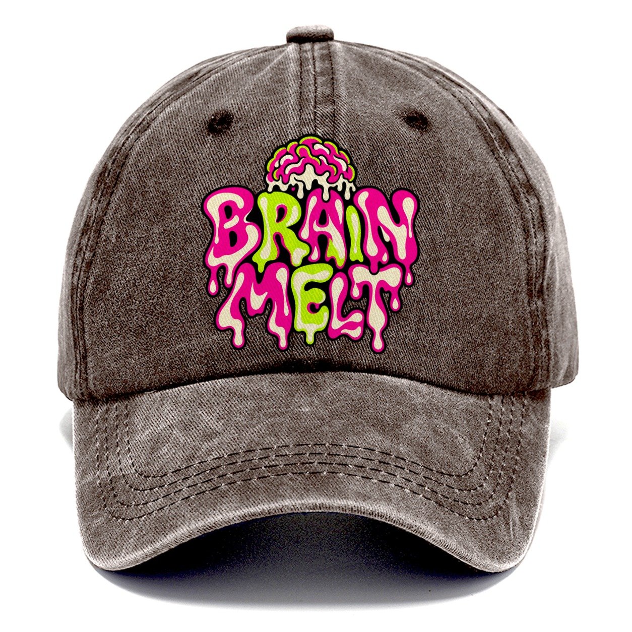 Brain Melt Crazy Styles Classic Cap – Brown