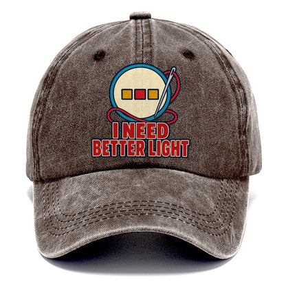 I Need Better Light And Needlework Classic Cap – Brown