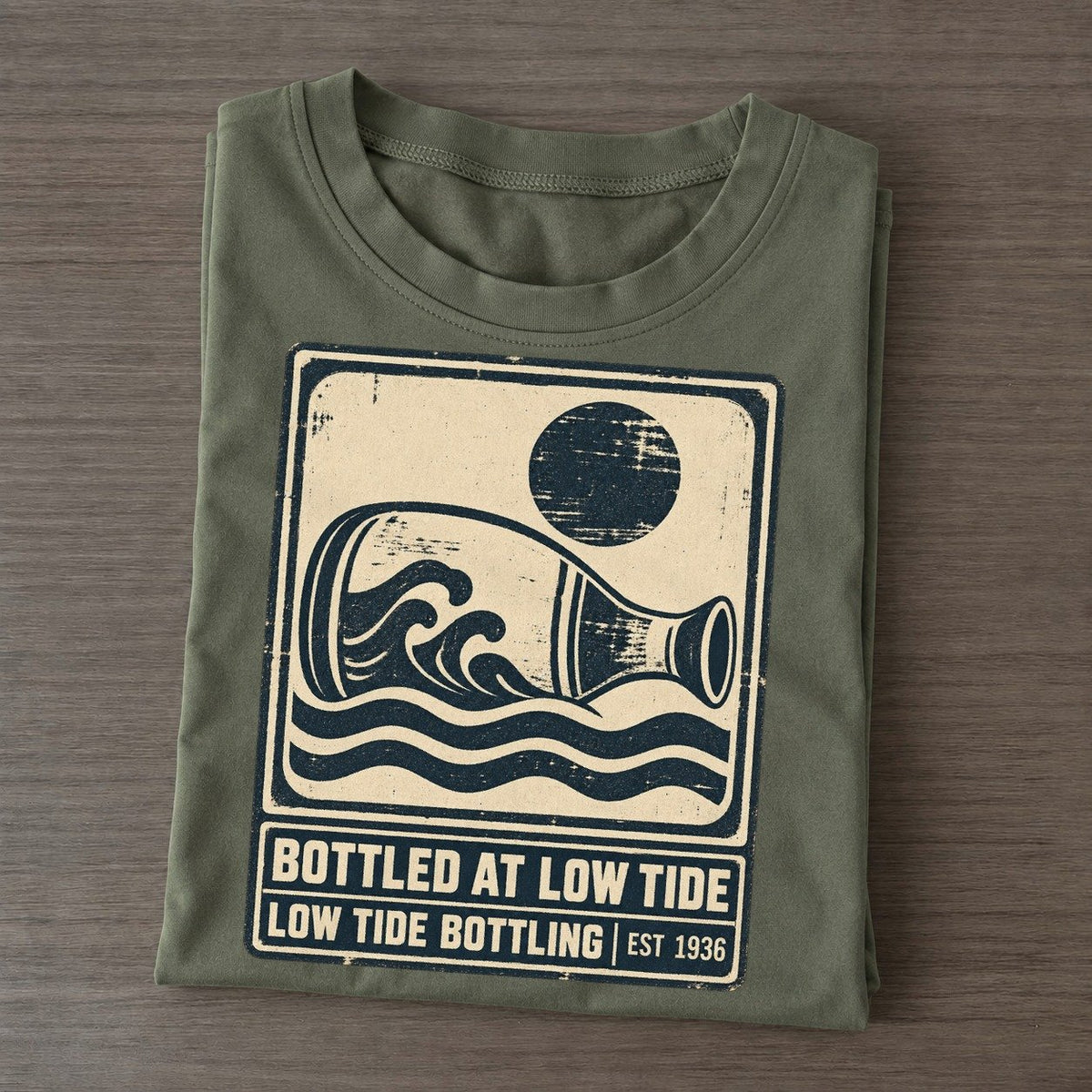 Low Tide Bottling Izakaya Rules Classic T-shirt – Army Green