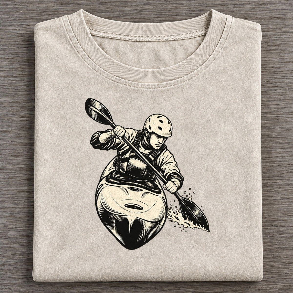Kayak Whitewater Brace Global Sports Ink Figures Vintage T-shirt – Off White