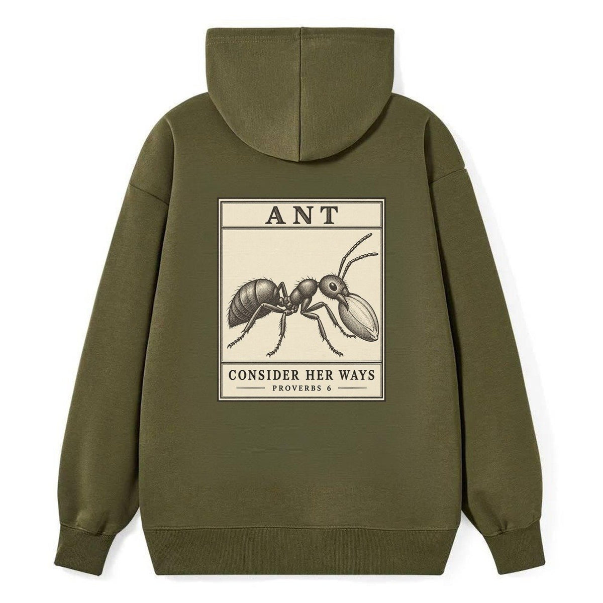 Ant Specimen Plate Creature Canticle Classic Pullover Hoodie – Armygreen